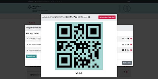 QR-Code Anzeige