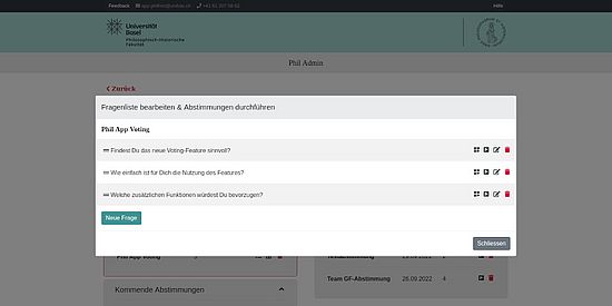 Fragenverwaltung
