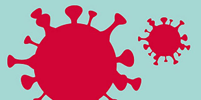 Icon Coronavirus rot