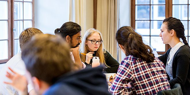 Stuierende Diskutieren