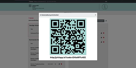 Veranstaltungen QR-Code